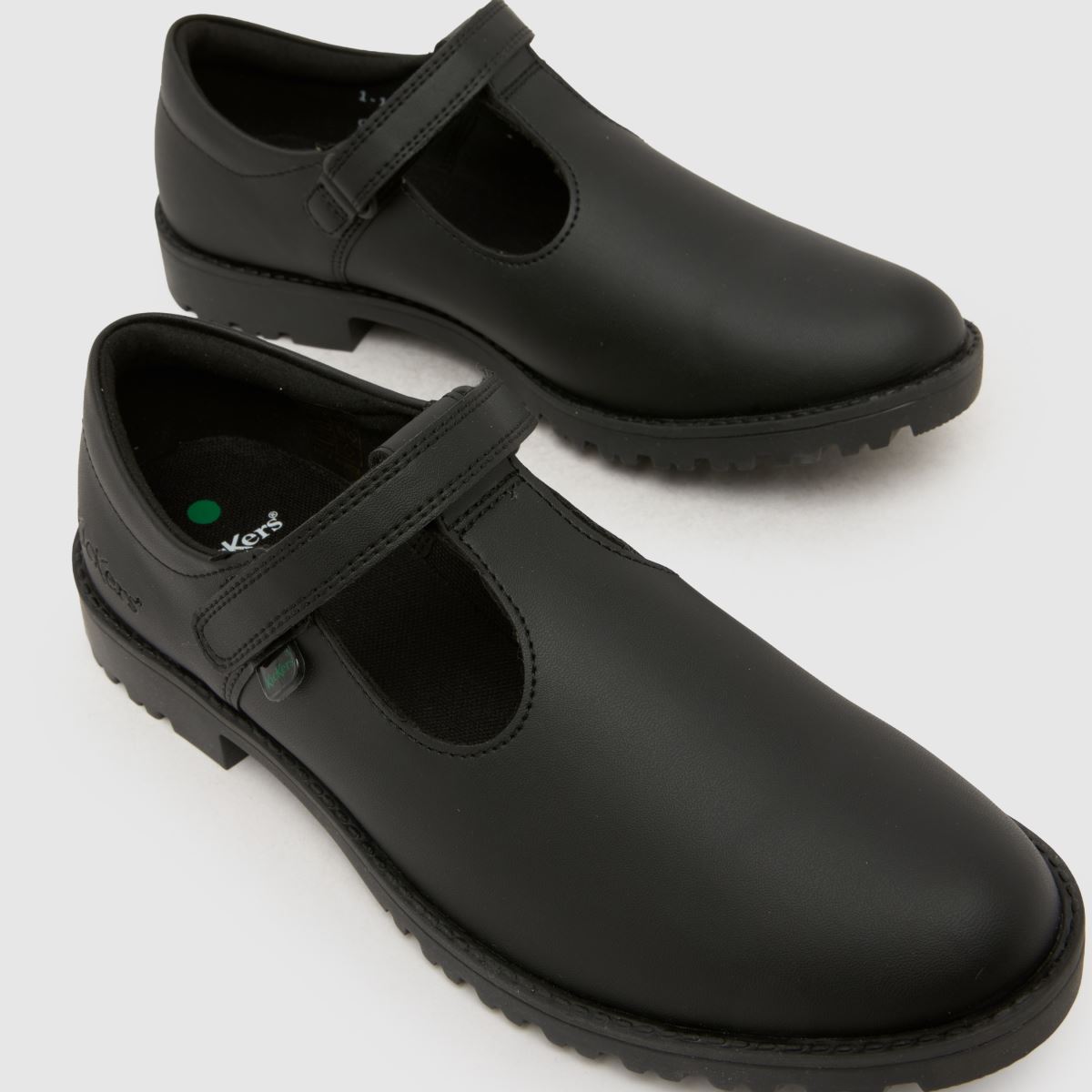 Kickers Kick Lachly T Bar Girls Youth in Black Kickers Kick Lachly T Bar 4