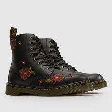 Dr Martens 1460 Girls Youth in Black & Red Dr Martens 1460,2 of 4