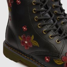 Dr Martens 1460 Girls Youth in Black & Red Dr Martens 1460,3 of 4
