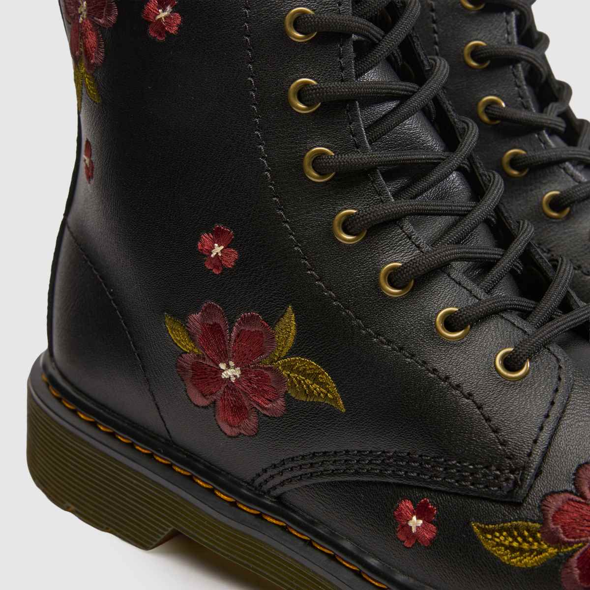 Dr Martens 1460 Girls Youth in Black & Red Dr Martens 1460 4