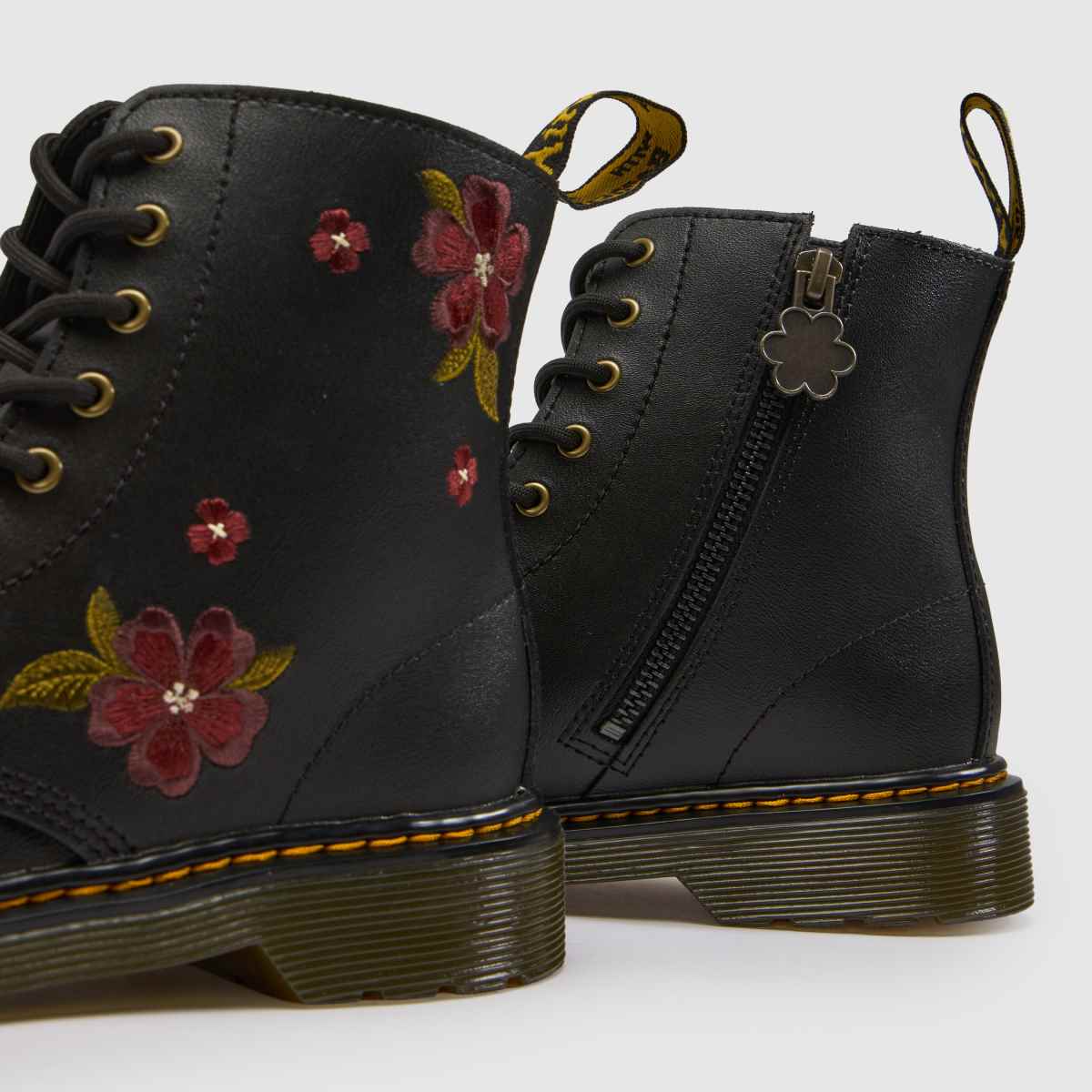 Dr Martens 1460 Girls Youth in Black & Red Dr Martens 1460 7