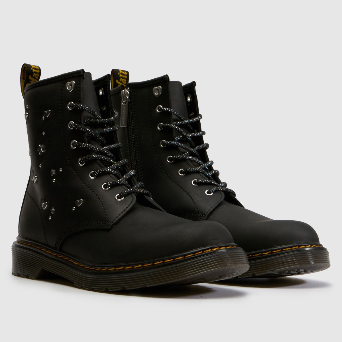 Dr Martens 1460 Girls Youth in Black Multi Dr Martens 1460 1