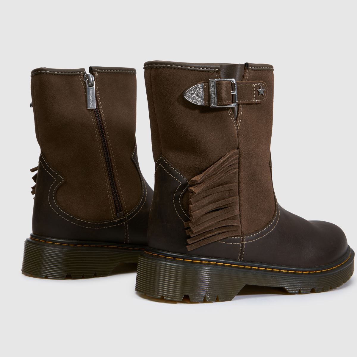 Dr Martens Genaya Rodeo Girls Youth in Brown Dr Martens Genaya Rodeo 7