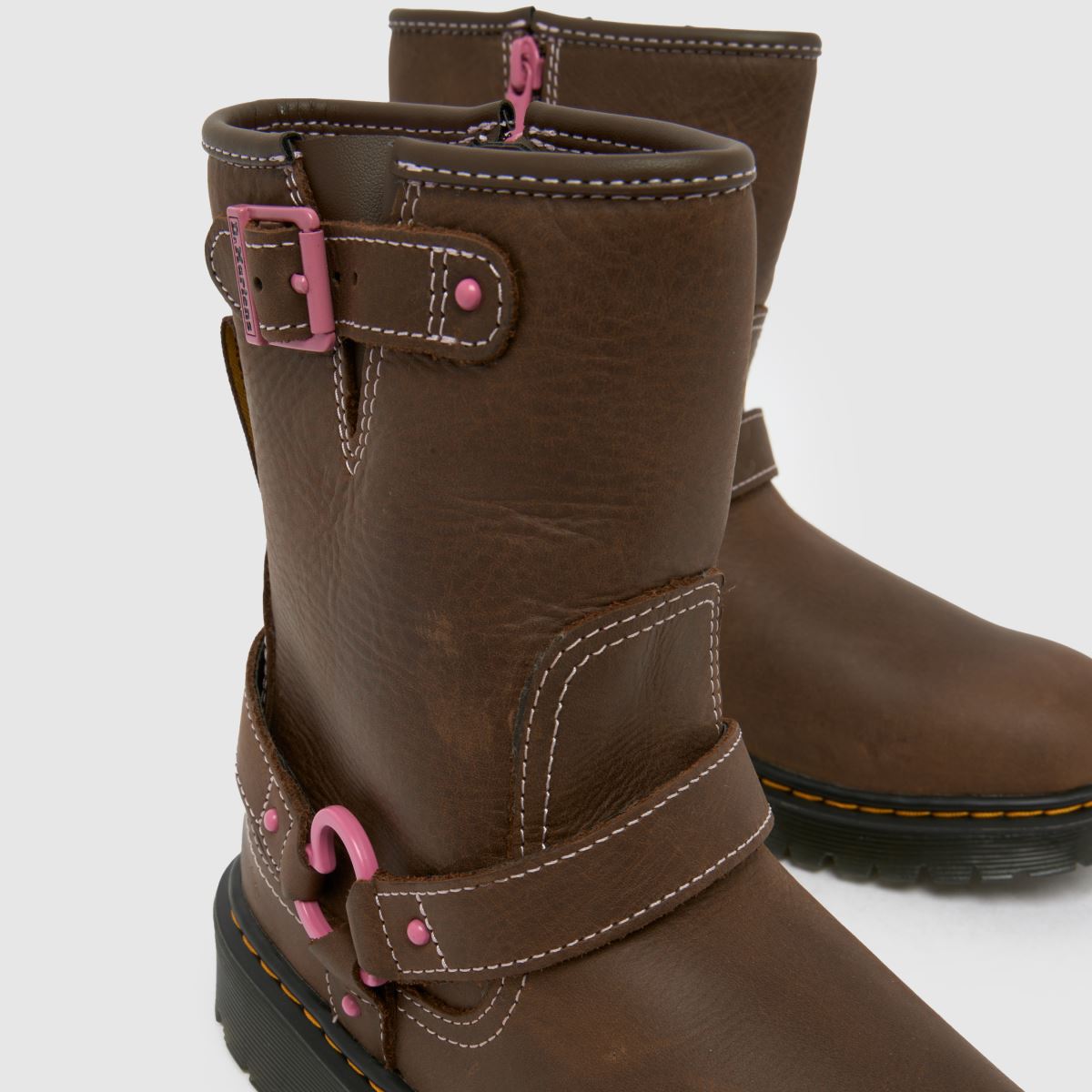 Dr Martens Genaya Girls Youth in Dark Brown Dr Martens Genaya 4
