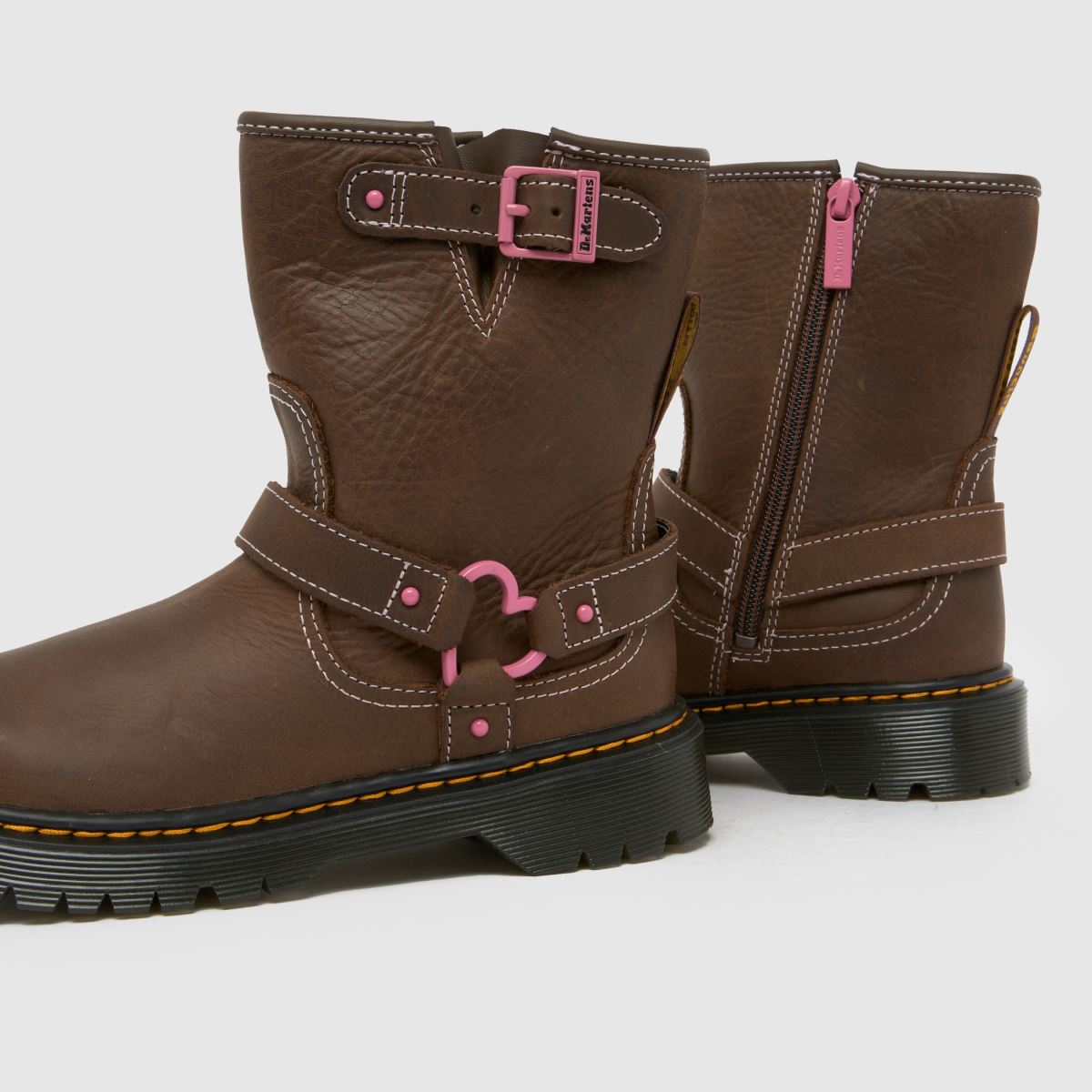 Dr Martens Genaya Girls Youth in Dark Brown Dr Martens Genaya 7