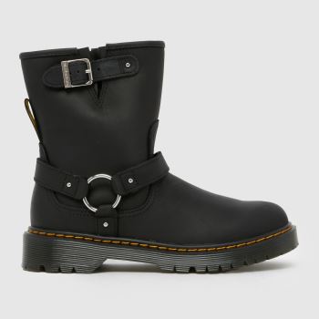 Dr Martens Black Genaya Girls Youth