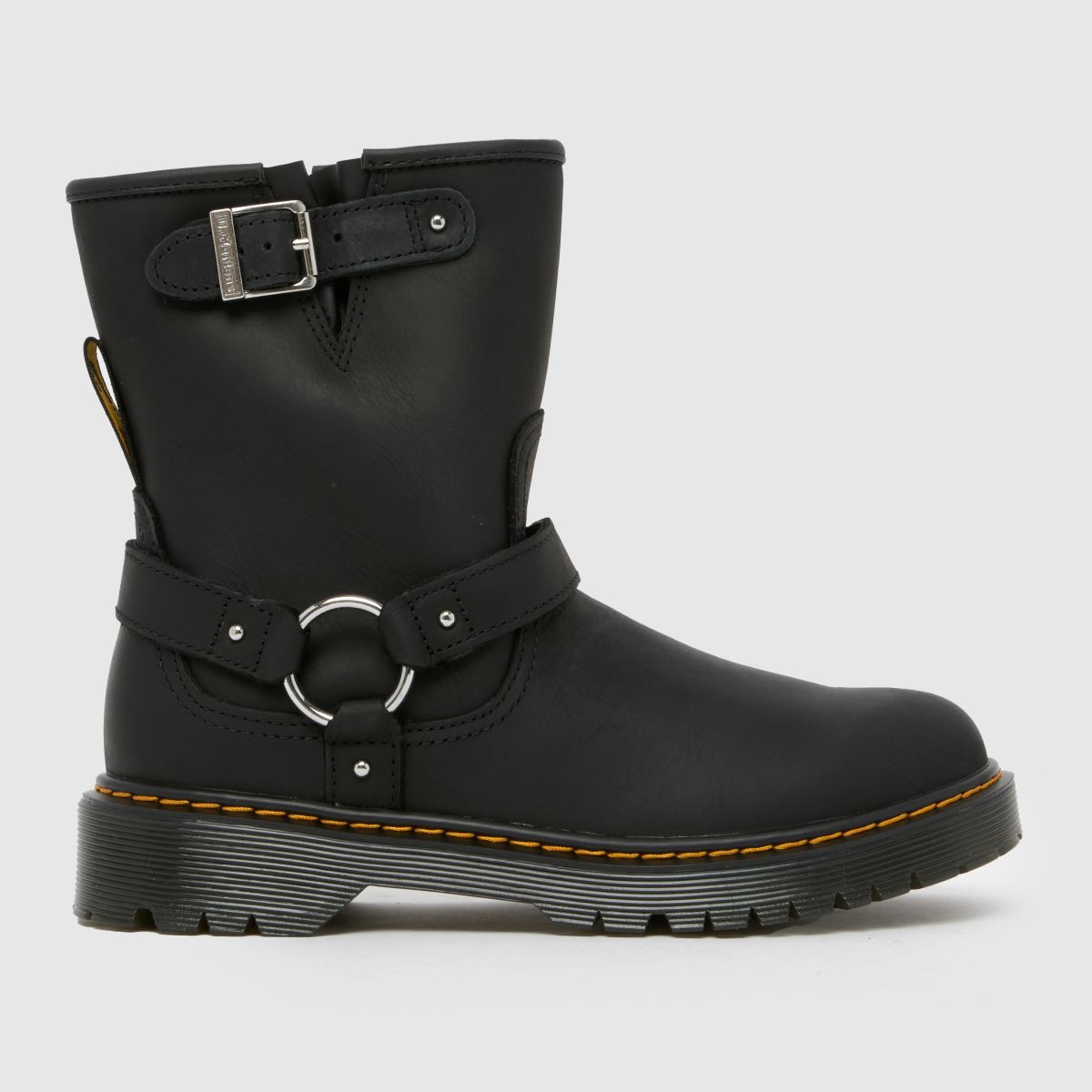 Dr. Martens Black Genaya Girls Youth Boots