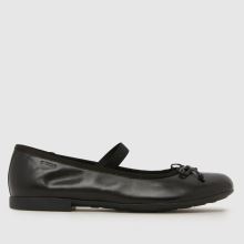 Geox Plie Ballerina Girls Youth in Black Geox Plie Ballerina,1 of 4
