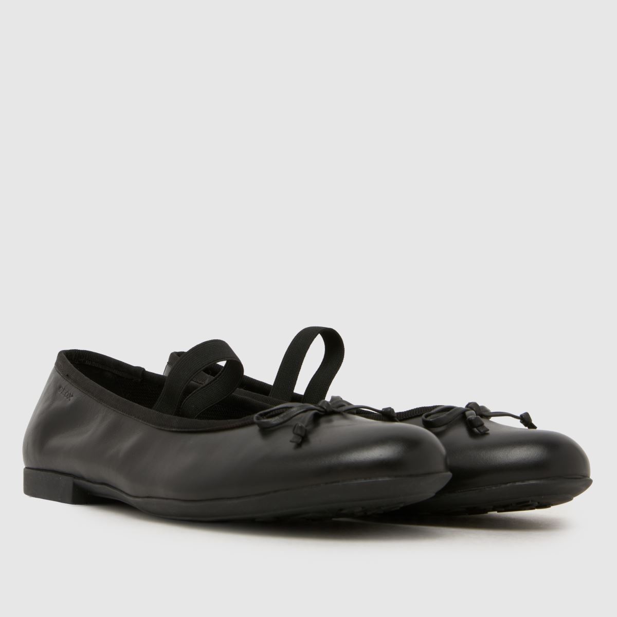 Geox Plie Ballerina Girls Youth in Black Geox Plie Ballerina 1