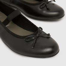 Geox Plie Ballerina Girls Youth in Black Geox Plie Ballerina,3 of 4