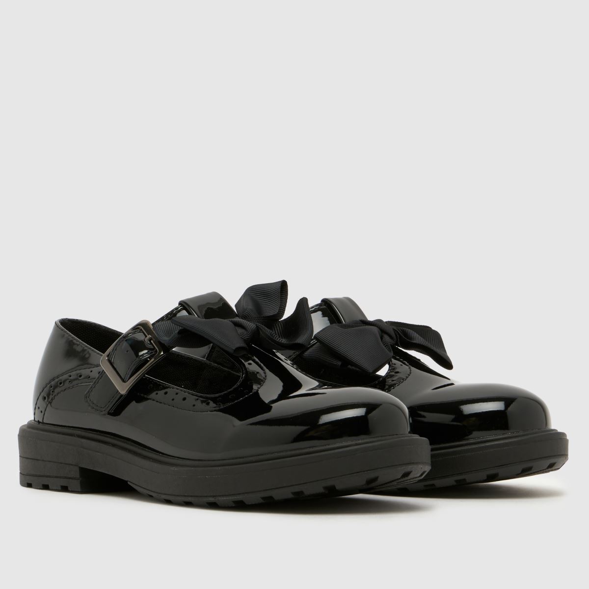 schuh Loz Patent Bow T-Bar Girls Youth in Black schuh Loz Patent Bow T-Bar 1