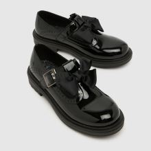 schuh Loz Patent Bow T-Bar Girls Youth in Black schuh Loz Patent Bow T-Bar,3 of 4