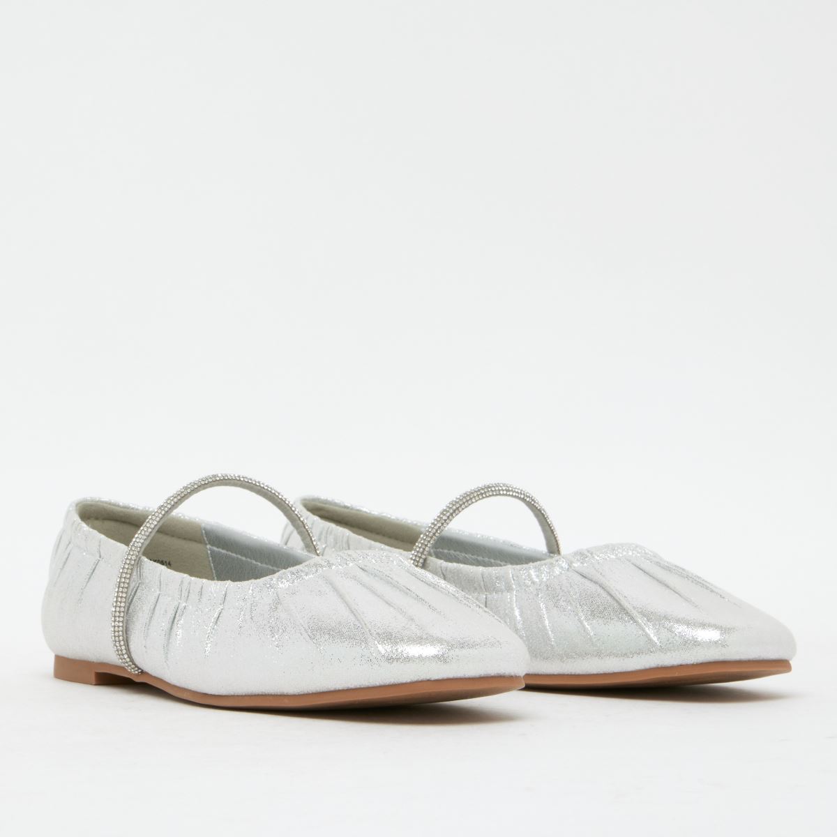 schuh Livi Ballerina Girls Youth in Silver schuh Livi Ballerina 1