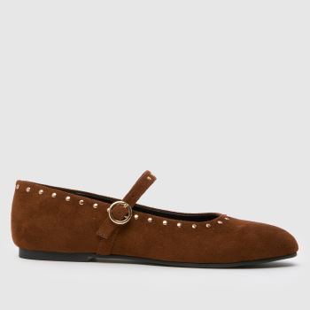 schuh Tan Lexanne Studded Ballerina Girls Youth