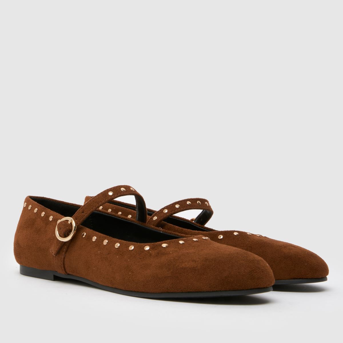 schuh Lexanne Studded Ballerina Girls Youth in Tan schuh Lexanne Studded Ballerina 1