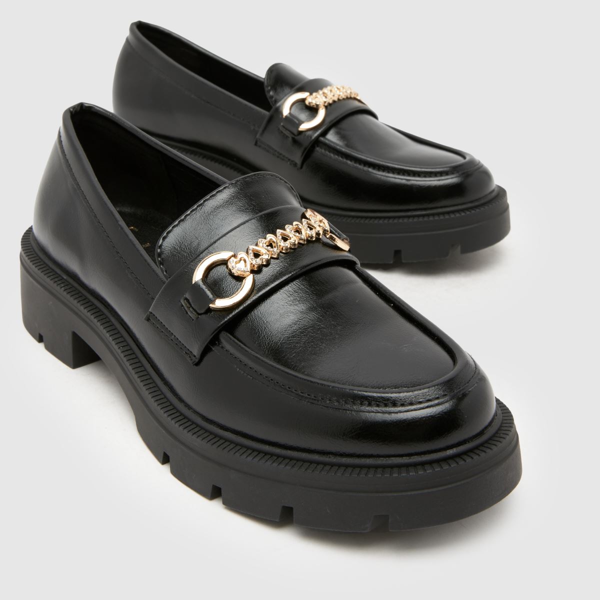 schuh Loyalty Heart Loafer Girls Youth in Black schuh Loyalty Heart Loafer 4