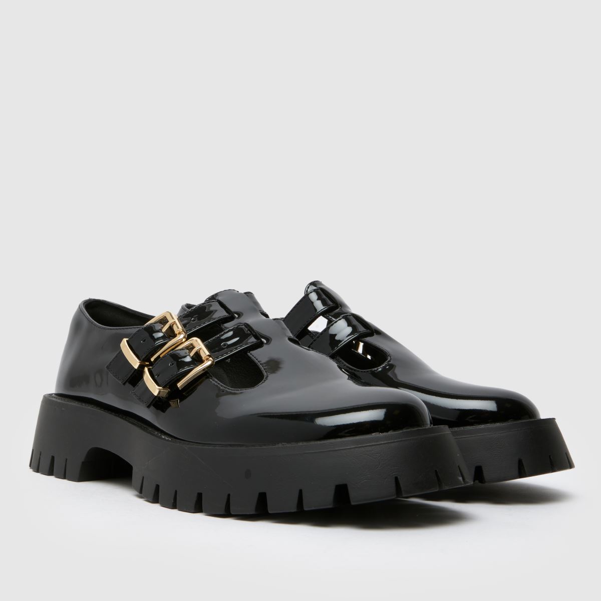 schuh Loyal T-Bar Girls Youth in Black schuh Loyal T-Bar 1