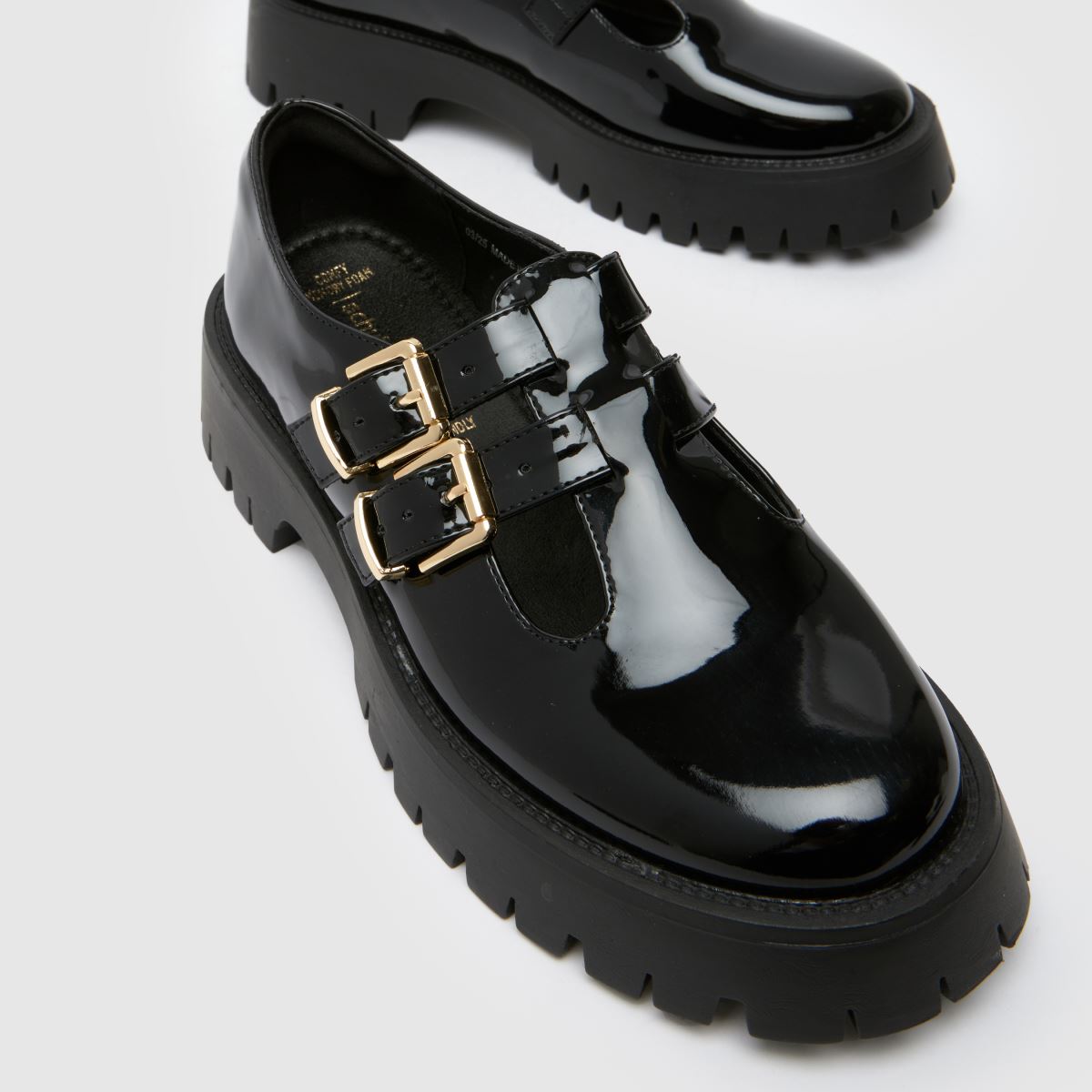 schuh Loyal T-Bar Girls Youth in Black schuh Loyal T-Bar 4