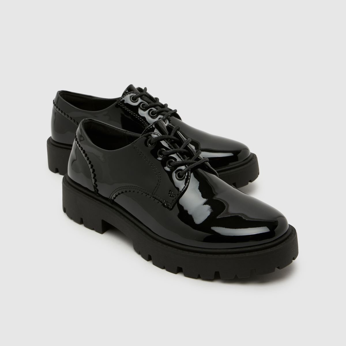 schuh Lovely Lace Up Girls Youth in Black schuh Lovely Lace Up 4