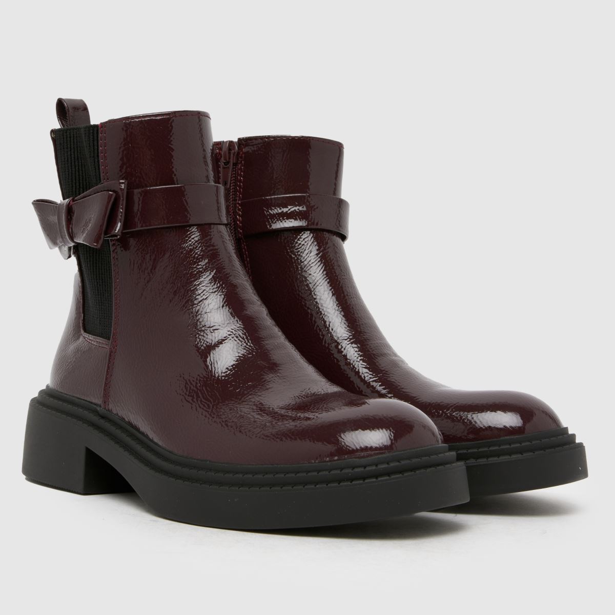 schuh Cait Bow Chelsea Girls Youth in Burgundy schuh Cait Bow Chelsea 1