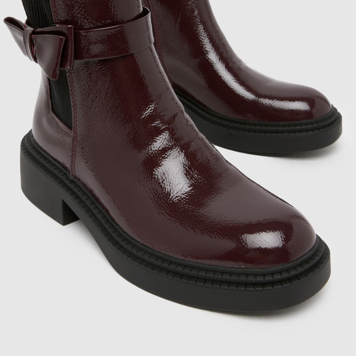 schuh Cait Bow Chelsea Girls Youth in Burgundy schuh Cait Bow Chelsea 4