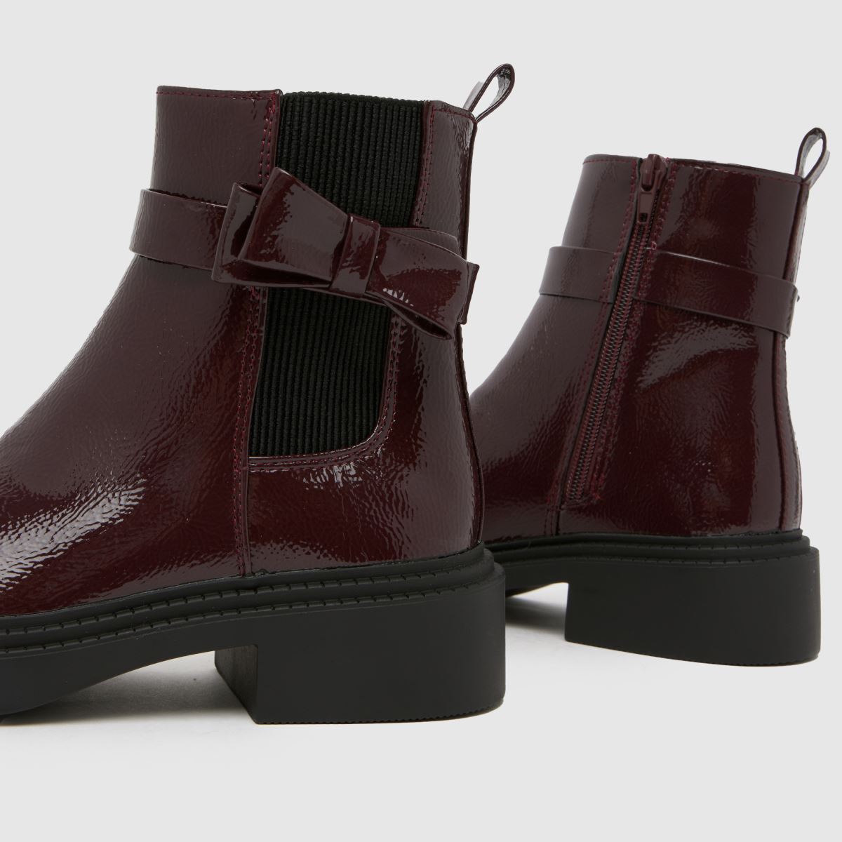 schuh Cait Bow Chelsea Girls Youth in Burgundy schuh Cait Bow Chelsea 7