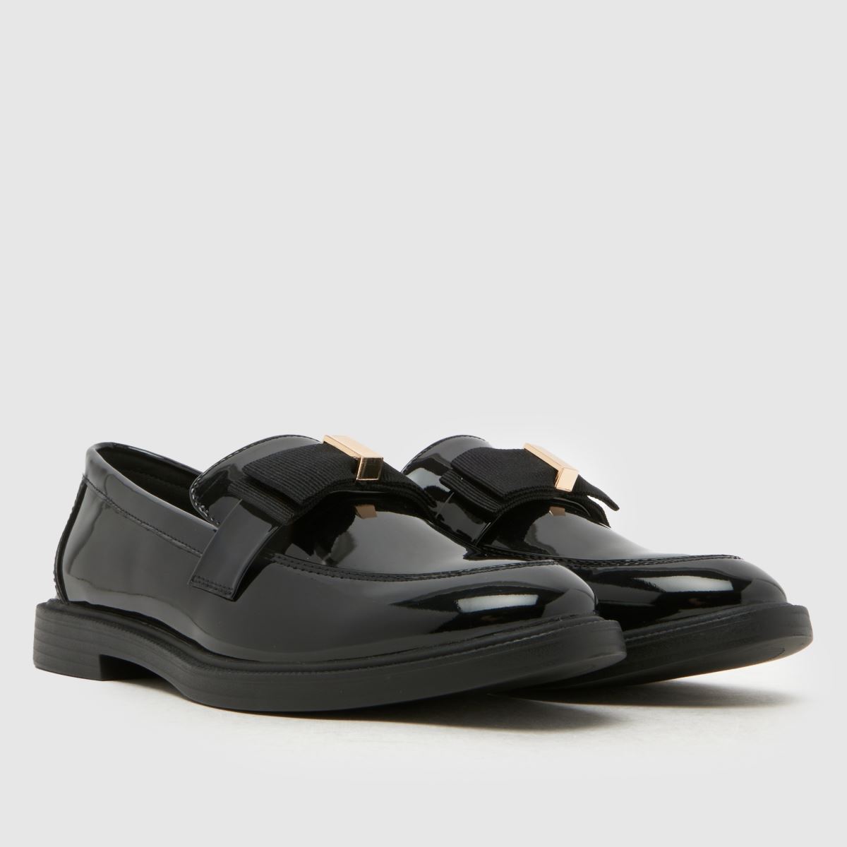 schuh Lake Bow Loafer Girls Youth in Black schuh Lake Bow Loafer 1