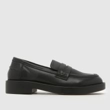 schuh Lipbalm Leather Loafer Girls Youth in Black schuh Lipbalm Leather Loafer,1 of 4
