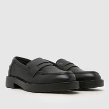 schuh Lipbalm Leather Loafer Girls Youth in Black schuh Lipbalm Leather Loafer,2 of 4