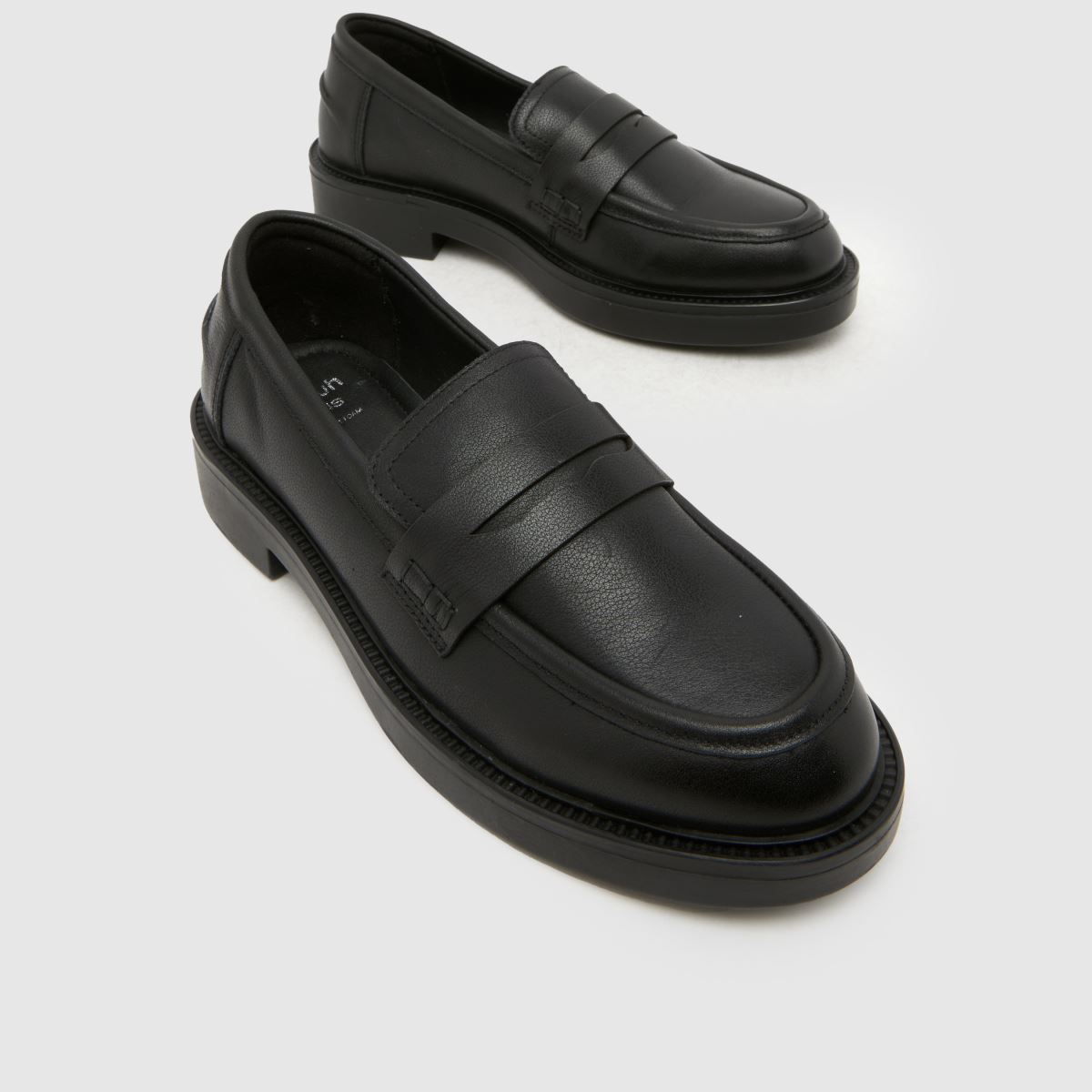 schuh Lipbalm Leather Loafer Girls Youth in Black schuh Lipbalm Leather Loafer 4