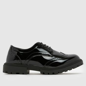 schuh Black Lorelai Lace Up Girls Youth