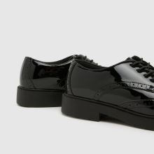 schuh Locket Brogue Lace Up Girls Youth in Black schuh Locket Brogue Lace Up,4 of 4
