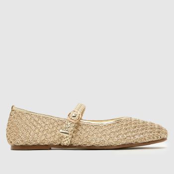 schuh Gold Loveable Woven Ballerina Mädchen Jugendliche