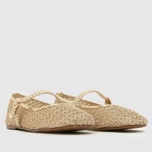 schuh Loveable Woven Ballerina Girls Youth in Gold schuh Loveable Woven Ballerina,2 of 4