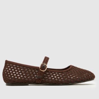 schuh Braun Loveable Woven Ballerina Mädchen Jugendliche