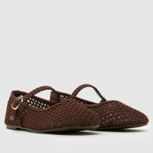 schuh Loveable Woven Ballerina Girls Youth in Brown schuh Loveable Woven Ballerina,2 of 4