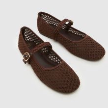 schuh Loveable Woven Ballerina Girls Youth in Brown schuh Loveable Woven Ballerina,3 of 4