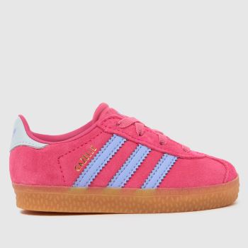 adidas Pink Multi Gazelle Girls Toddler
