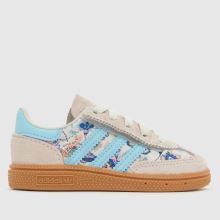 adidas X Liberty Handball Spezial Girls Toddler in Off-White Multi adidas X Liberty Handball Spezial,1 of 4