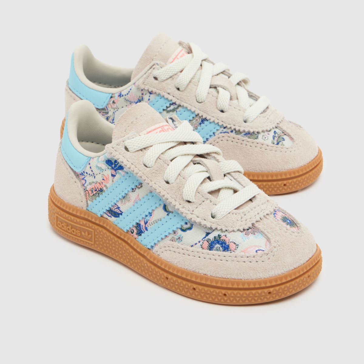 adidas X Liberty Handball Spezial Girls Toddler in Off-White Multi adidas X Liberty Handball Spezial 4