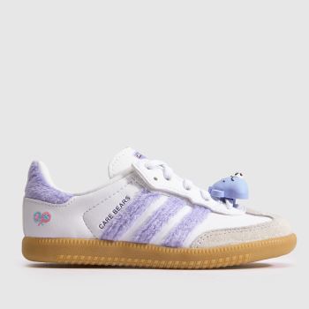 adidas White & Purple Samba OG X Care Bears Girls Toddler