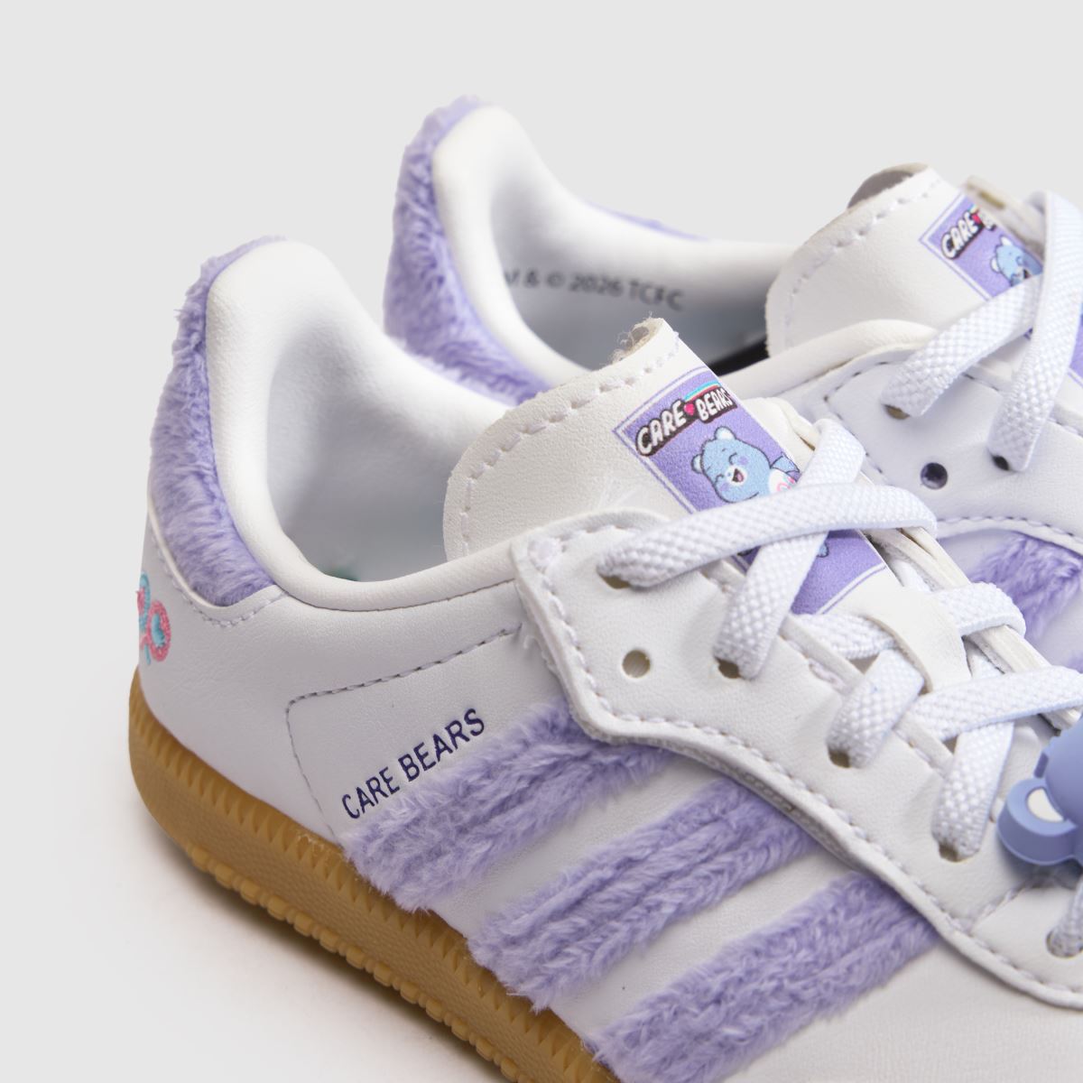 adidas Samba OG X Care Bears Girls Toddler in White & Purple adidas Samba OG X Care Bears 4