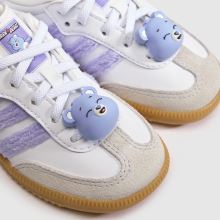 adidas Samba OG X Care Bears Girls Toddler in White & Purple adidas Samba OG X Care Bears,4 of 4