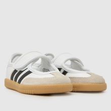 adidas Samba Jane Girls Toddler in White & Black adidas Samba Jane,2 of 4