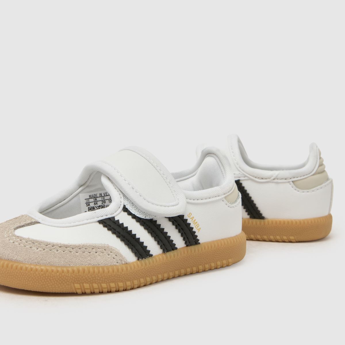 adidas Samba Jane Girls Toddler in White & Black adidas Samba Jane 7
