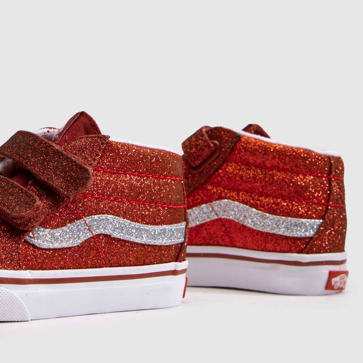 Vans Sk8-Mid 2v Girls Toddler in Red Vans Sk8-Mid 2v 7