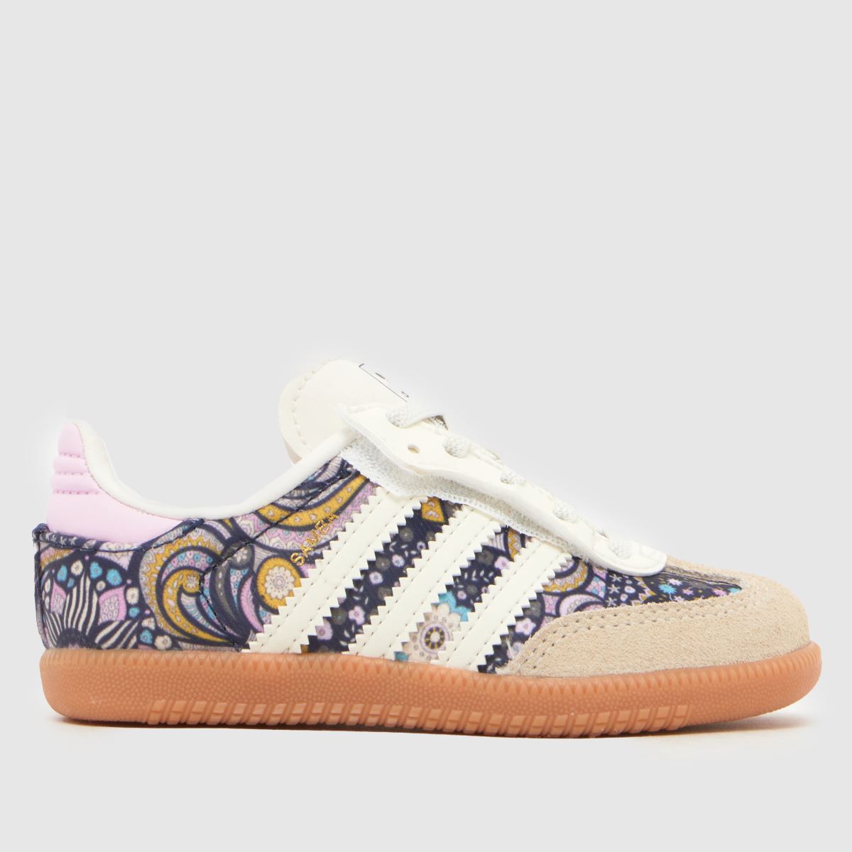 adidas Beige Multi Samba OG X Liberty Girls Toddler Trainers, Size: 9 (EU 26½)