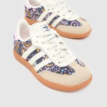 adidas Samba OG X Liberty Girls Toddler in Beige Multi adidas Samba OG X Liberty,3 of 4