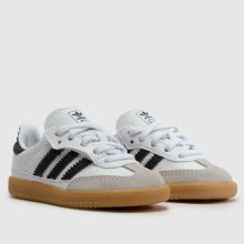 adidas Samba OG Girls Toddler in White & Black adidas Samba OG,2 of 4