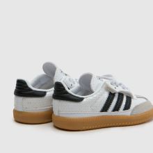 adidas Samba OG Girls Toddler in White & Black adidas Samba OG,3 of 4